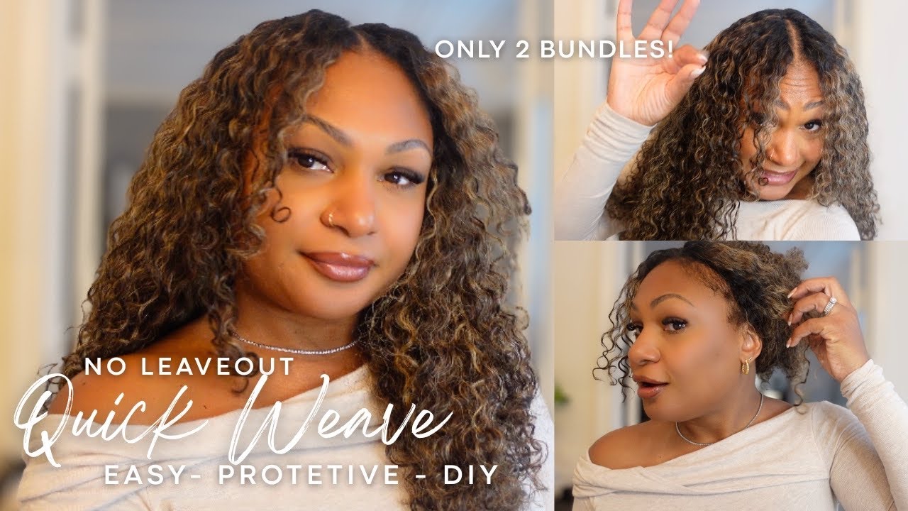 How to: DIY Curly Quick Weave| NO LEAVE OUT| Fine Hair+ Thin Edges| Easy+Detailed|Ft.CurlsQueen
