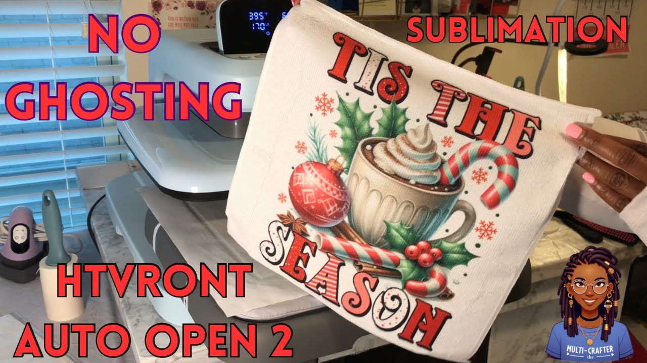 Sublimation on Dollar Tree Microfiber Towels | NO GHOSTING | Auto Open Heat Press