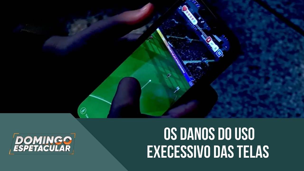 Excesso de ecrâs afeta cérebro infantil e amplia vícios digitais no Brasil | 'Domingo Espetacular '