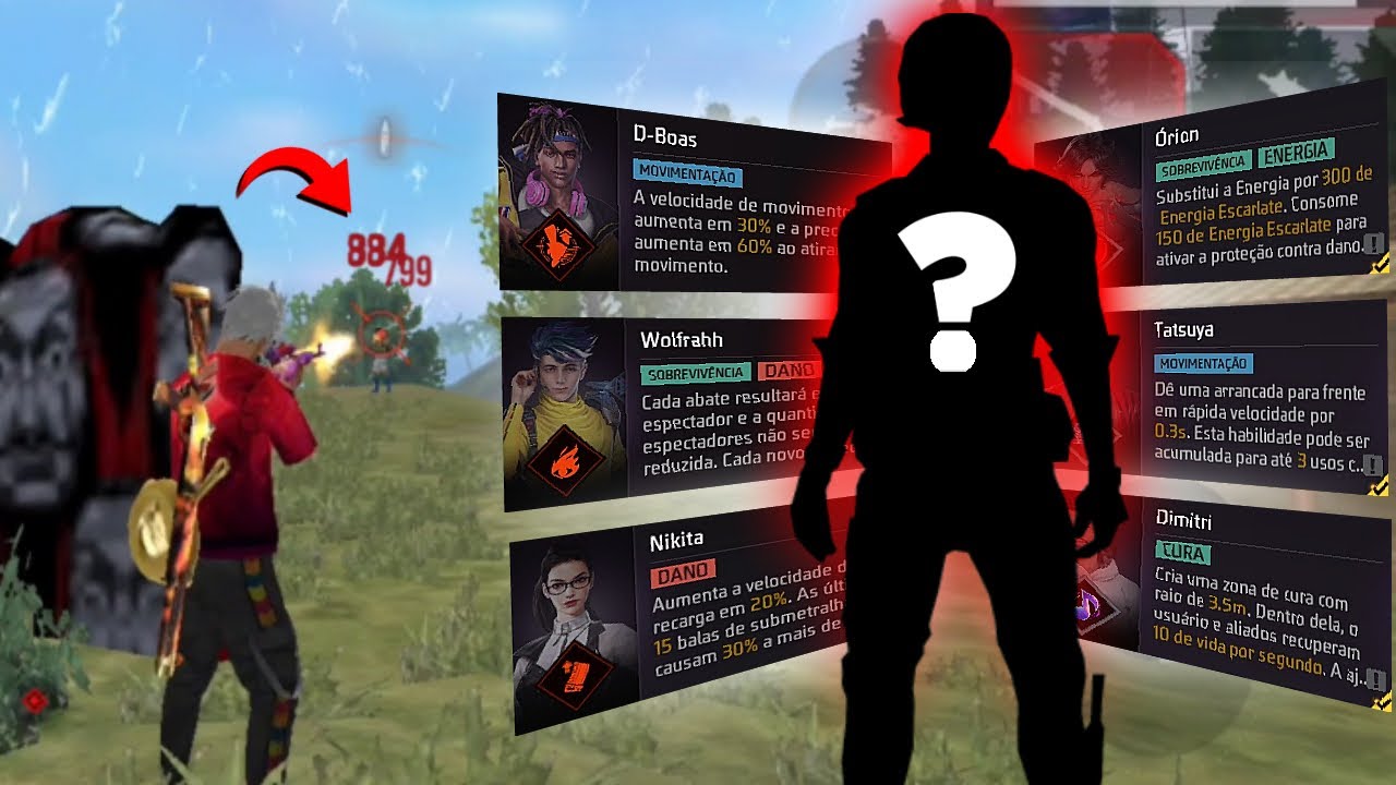 5 COMBINAÇÕES DE PERSONAGENS que estão QUEBRANDO o Free Fire