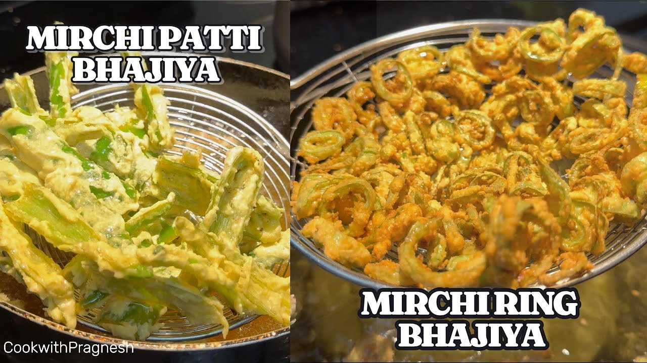 Mirchi Ring and Patti Bhajiya - No Baking Soda! | बारिश के मौसम में गरमागरम पकौड़े घर पर बनाएं!