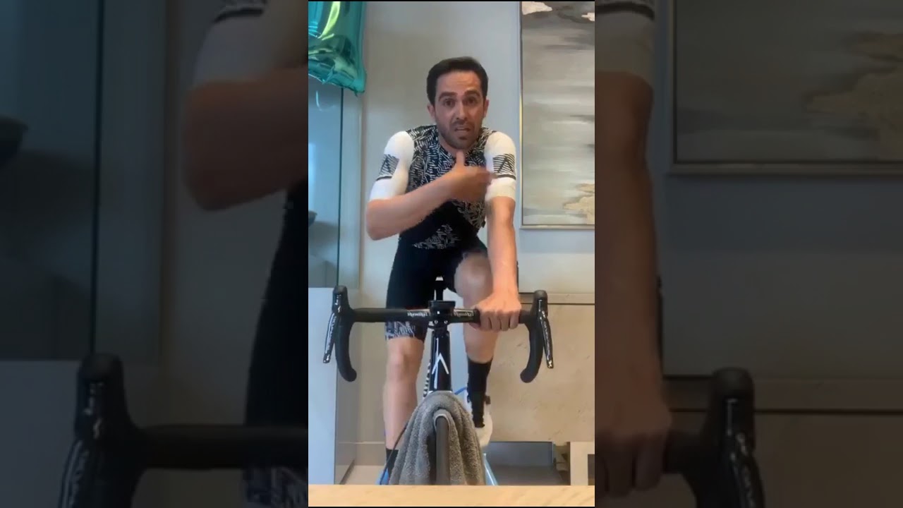 Entrenamiento en rodillo Resumen de Sesion de 45’ con Alberto Contador
