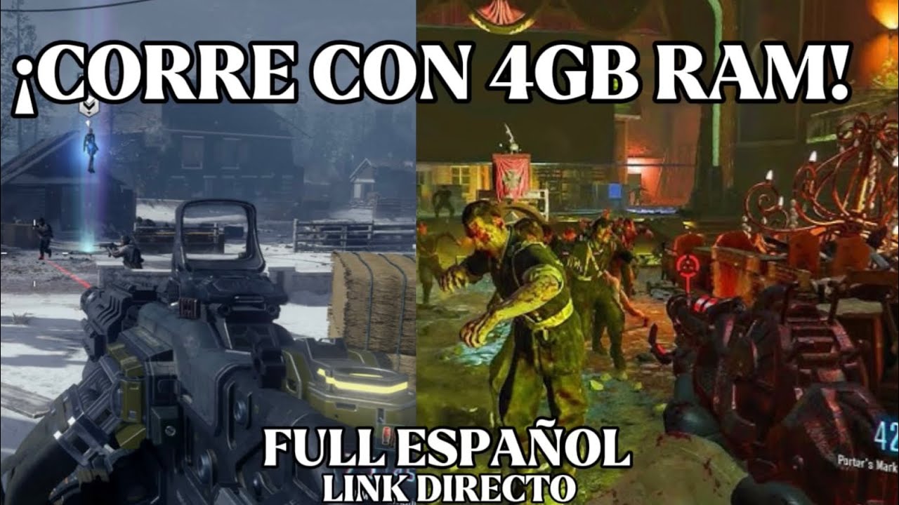 ¿BLACK OPS 3 en una PC BASURA con 4GB de RAM? 😱 (FULL ESPAÑOL)