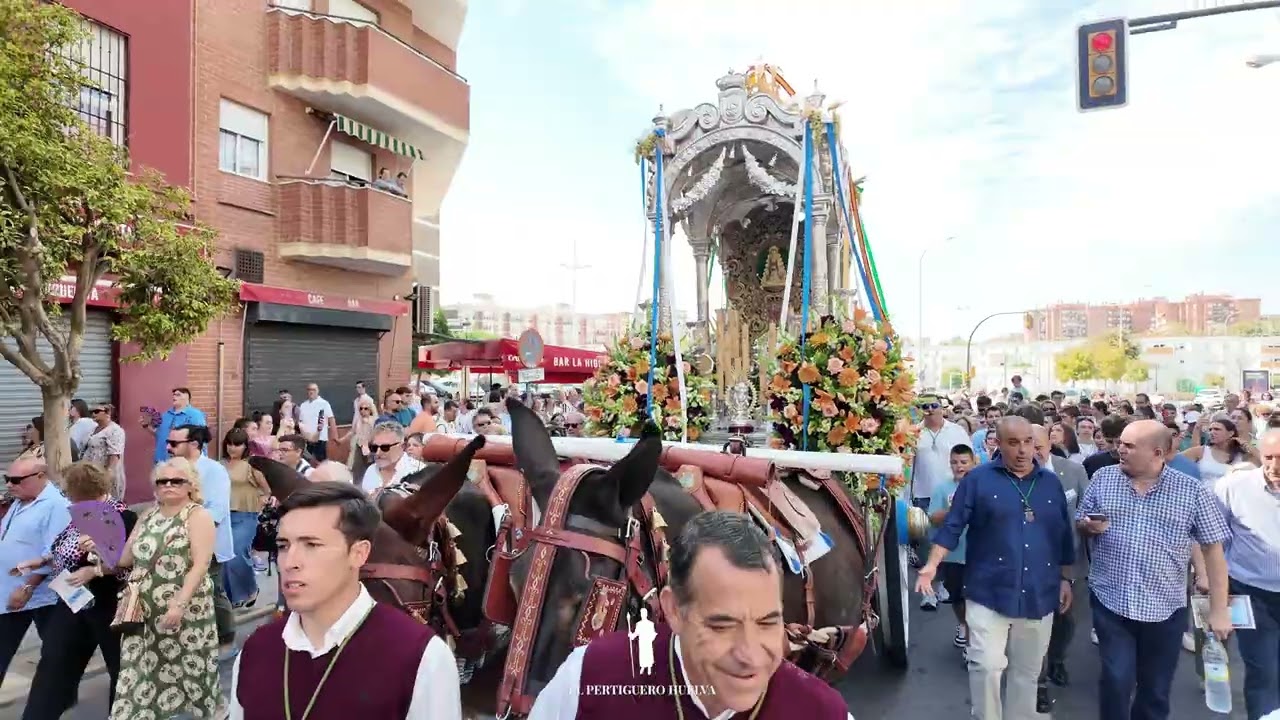 Traslado del Simpecado de Huelva a la Parroquia del Sagrado Corazón de    Jesús Huelva 2025 4K