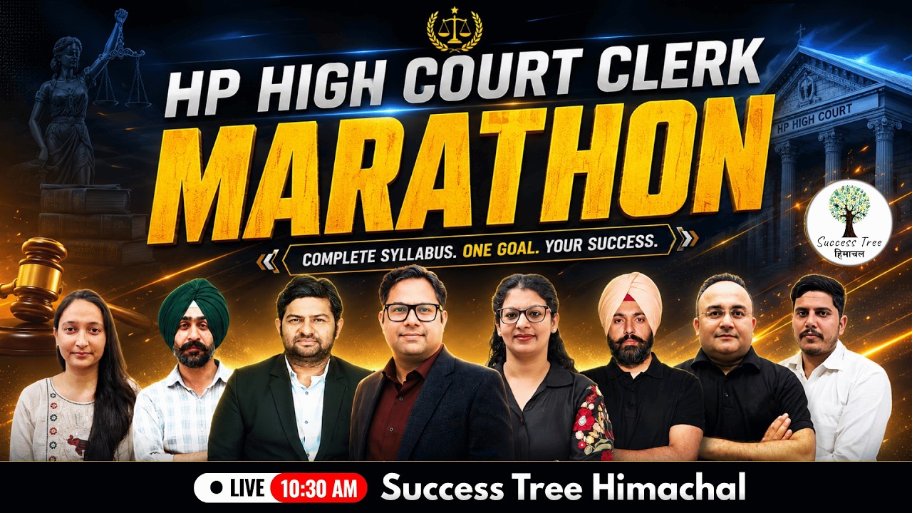 HP High Court Clerk 2026 | Marathon Session | Success Tree Himachal