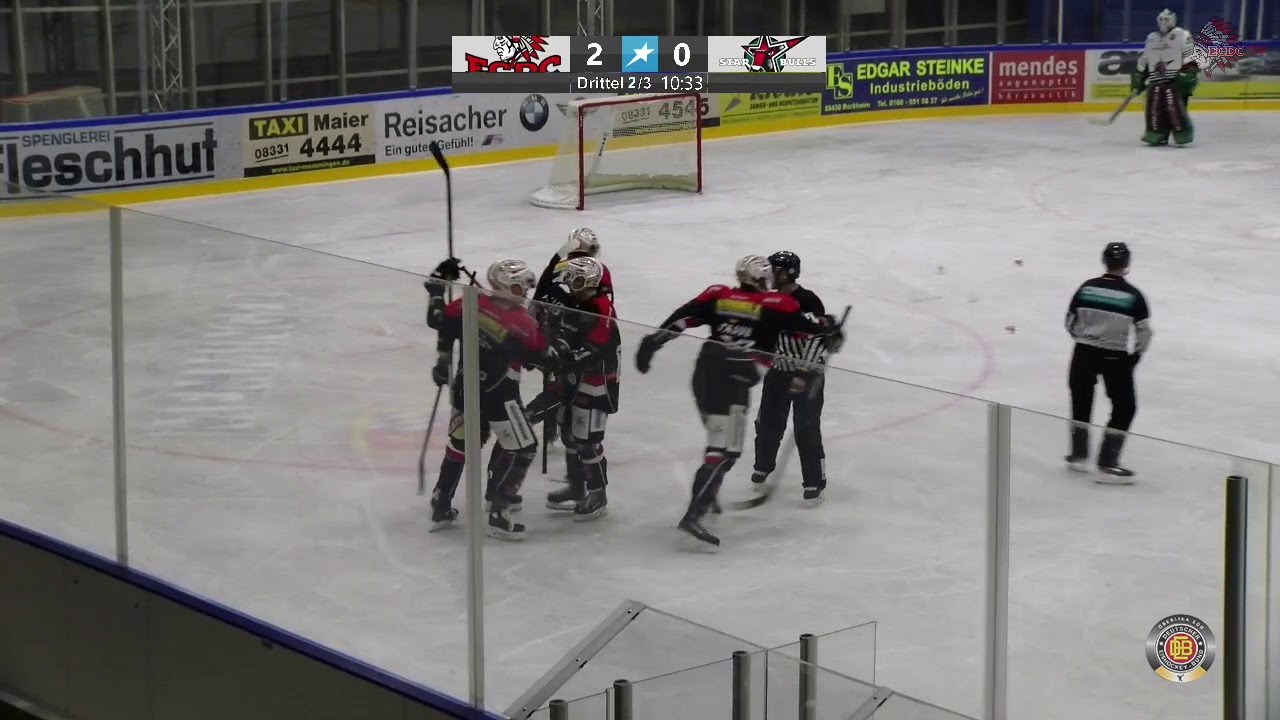 11. Spieltag ECDC Memmingen Indians vs Starbulls Rosenheim