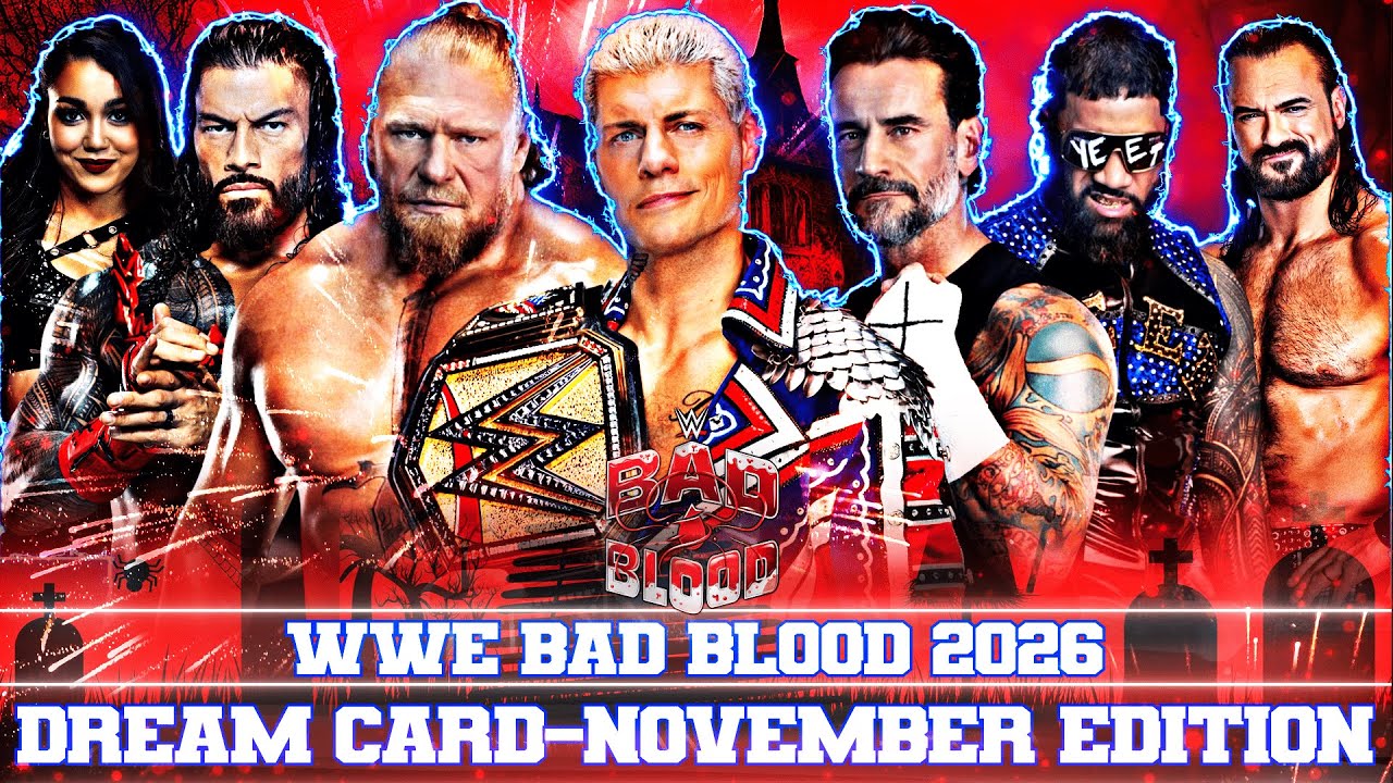 WWE Bad Blood 2026 Dream Card V3