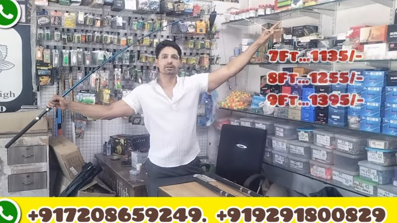 BRAND NEW MODEL FISHING RODS N REELS , LETEST SASTA FISHING ROD,TACKLE-MAN ,  GOLD FISH,TEBEN N MORE