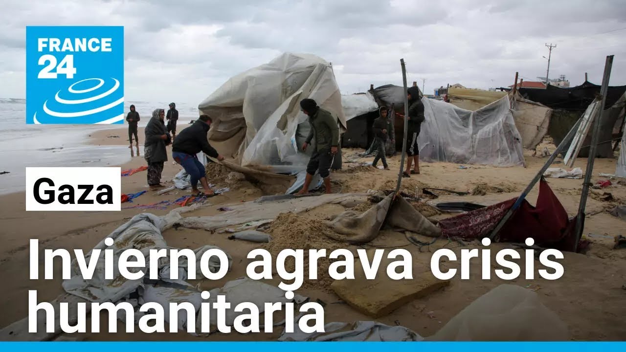 El invierno y los bombardeos exacerban la situación humanitaria en Gaza • FRANCE 24 Español
