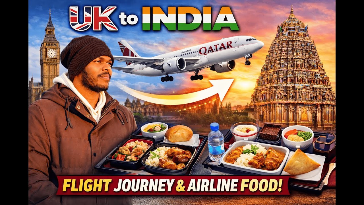 UK to India 🇬🇧✈️🇮🇳 | Qatar Airways Flight Journey Experience #travel #flightjourney #uk #tamilvlog