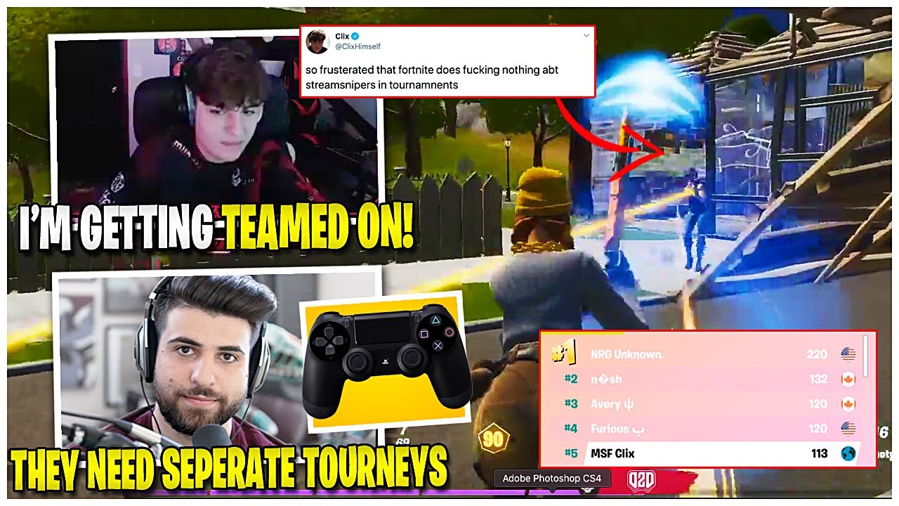 SypherPK On Why Controller & MnK Should Be In Separate Tourneys | Clix RAGES After Getting TEAMED ON