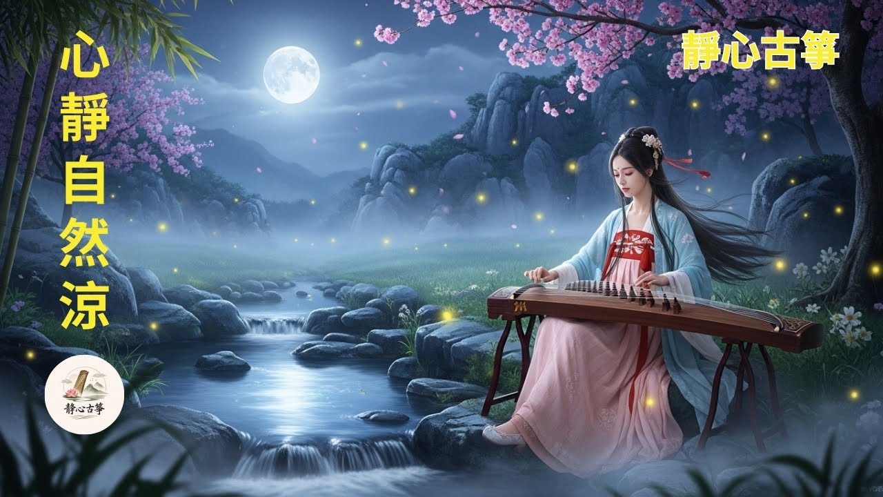 放鬆 古箏音樂 🌙 心靜自然涼 | Relaxing Guzheng Music For Calm Sleep by 靜心古箏