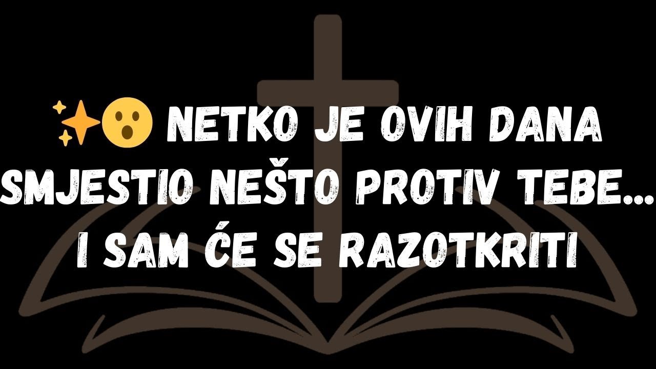 ✨😮 Netko je ovih dana smjestio nešto protiv tebe... i sam će se razotkriti  Poruke anđela