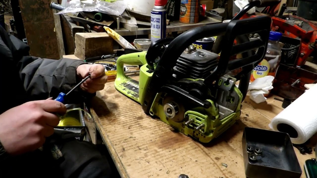 Building one Poulan chainsaw out of two Part - 3 Reassembly and Run