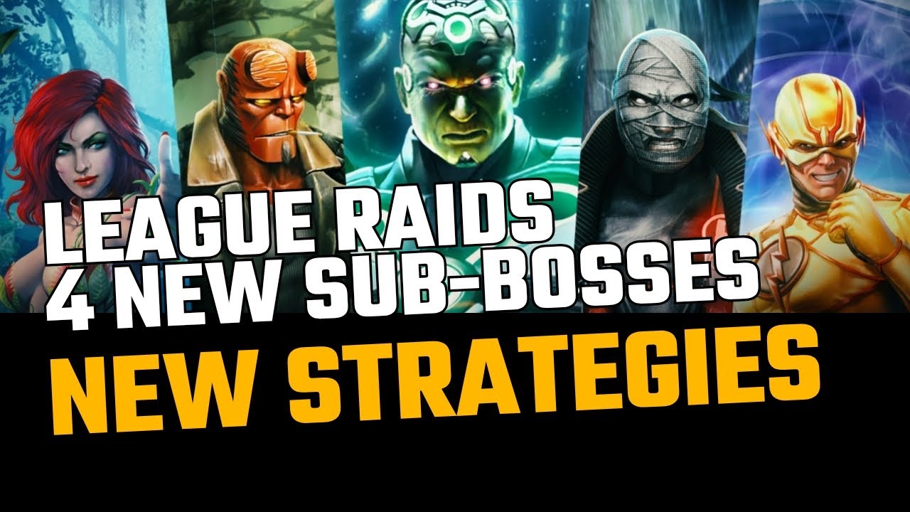 LEAGUE RAIDS - 4 NEW SUB-BOSSES UPDATE 6.5 INJUSTICE 2 MOBILE