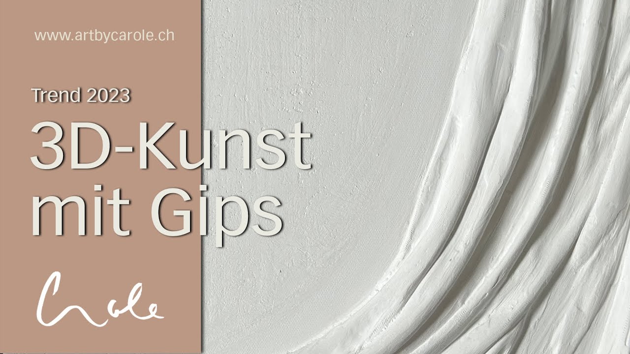 Wie du fliessende Stoffkunst/texturierte Leinwandkunst in 3D einfach selber herstellst