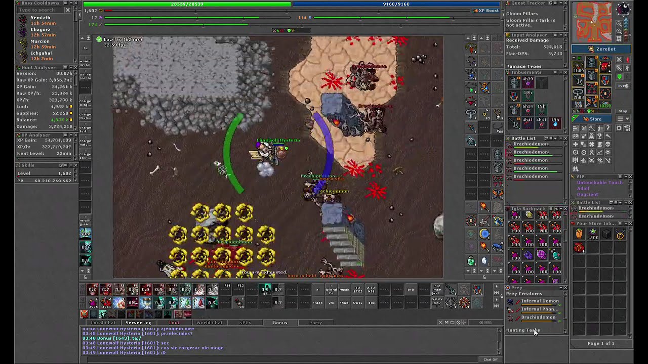 Lonewolf Hyseria and Bonus on Claustrophobic Inferno Igla OTS