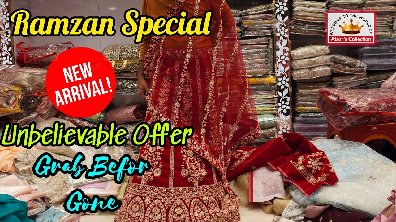 Ramzaan Special Pakistani Suit MATERIAL1500 Rs Fancy Designer Saadiyan1000 Rs SE - AFSAR COLLECTION 