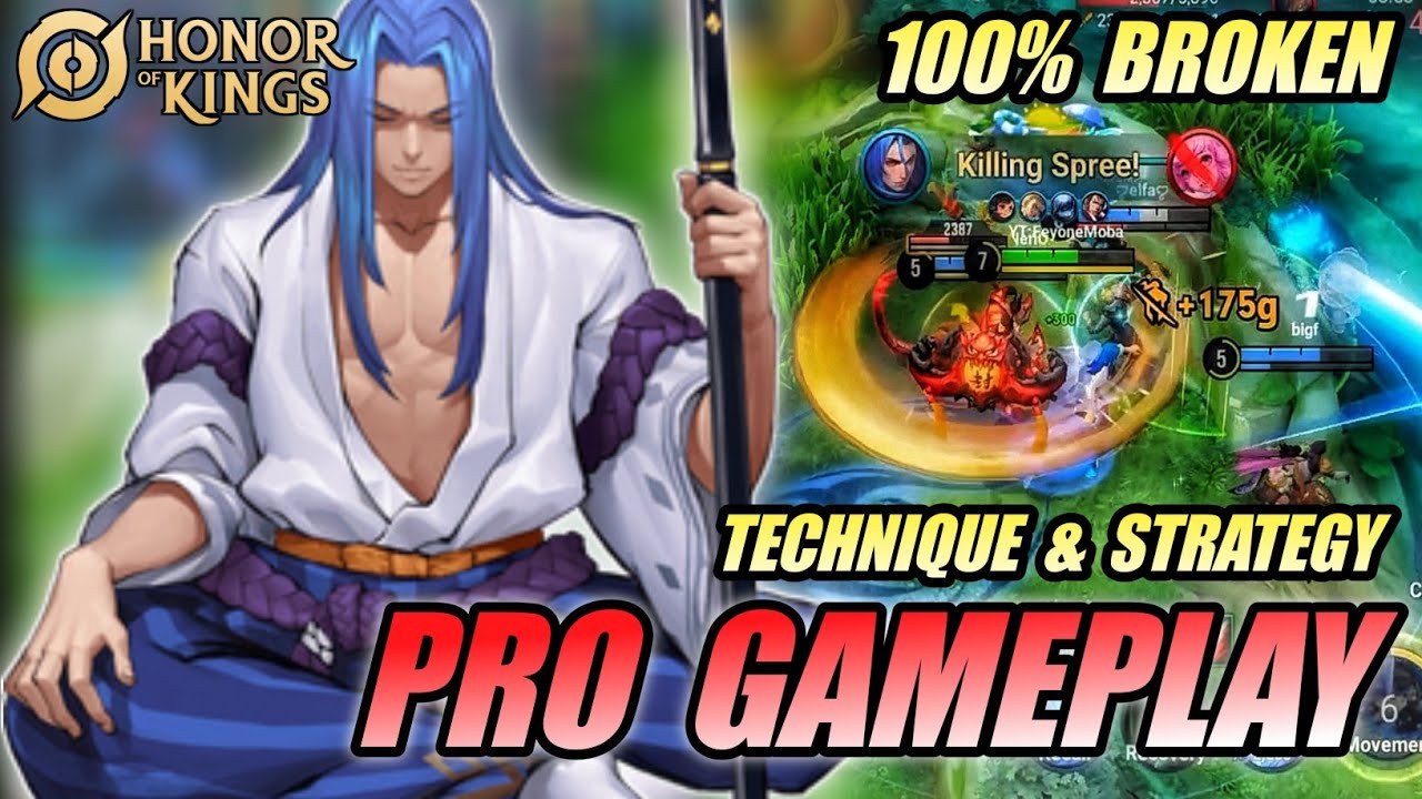 UKYO TACHIBANA Pro Technique & Strategy Gameplay 100% BROKEN | Best Hero Jungler - Honor of King