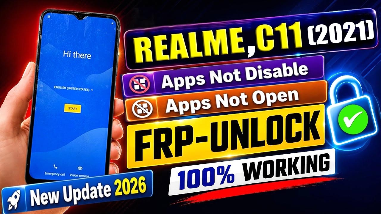 Realme C11 (2021 Frp Unlock 2026 (Android 11) Google Account Bypass - New Method