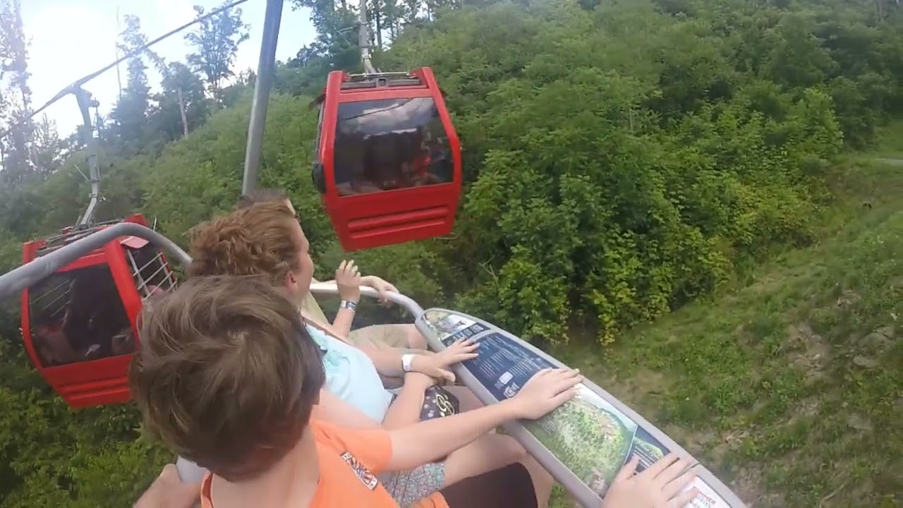 Anakeesta Chair Lift Ride POV in Real Time | Scenic Gatlinburg Views