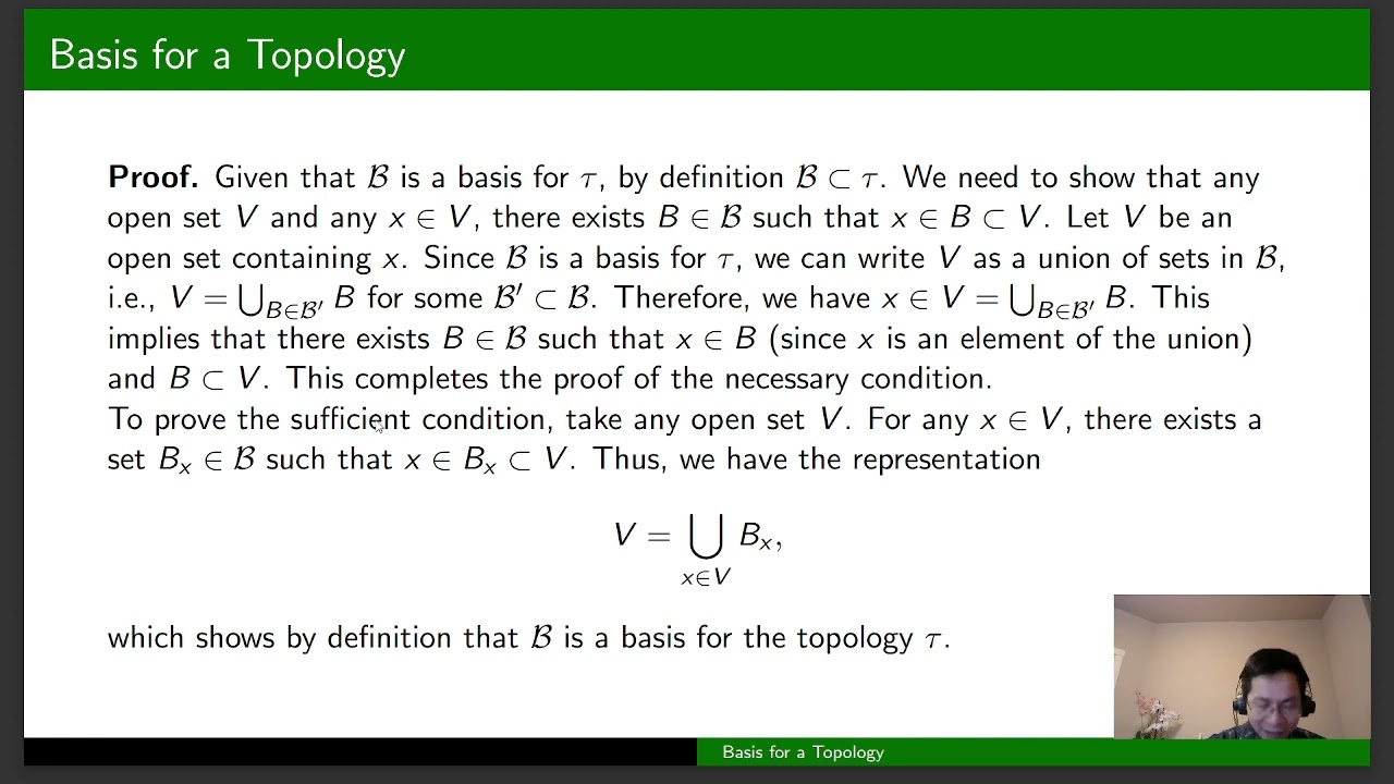 Basis for a Topology