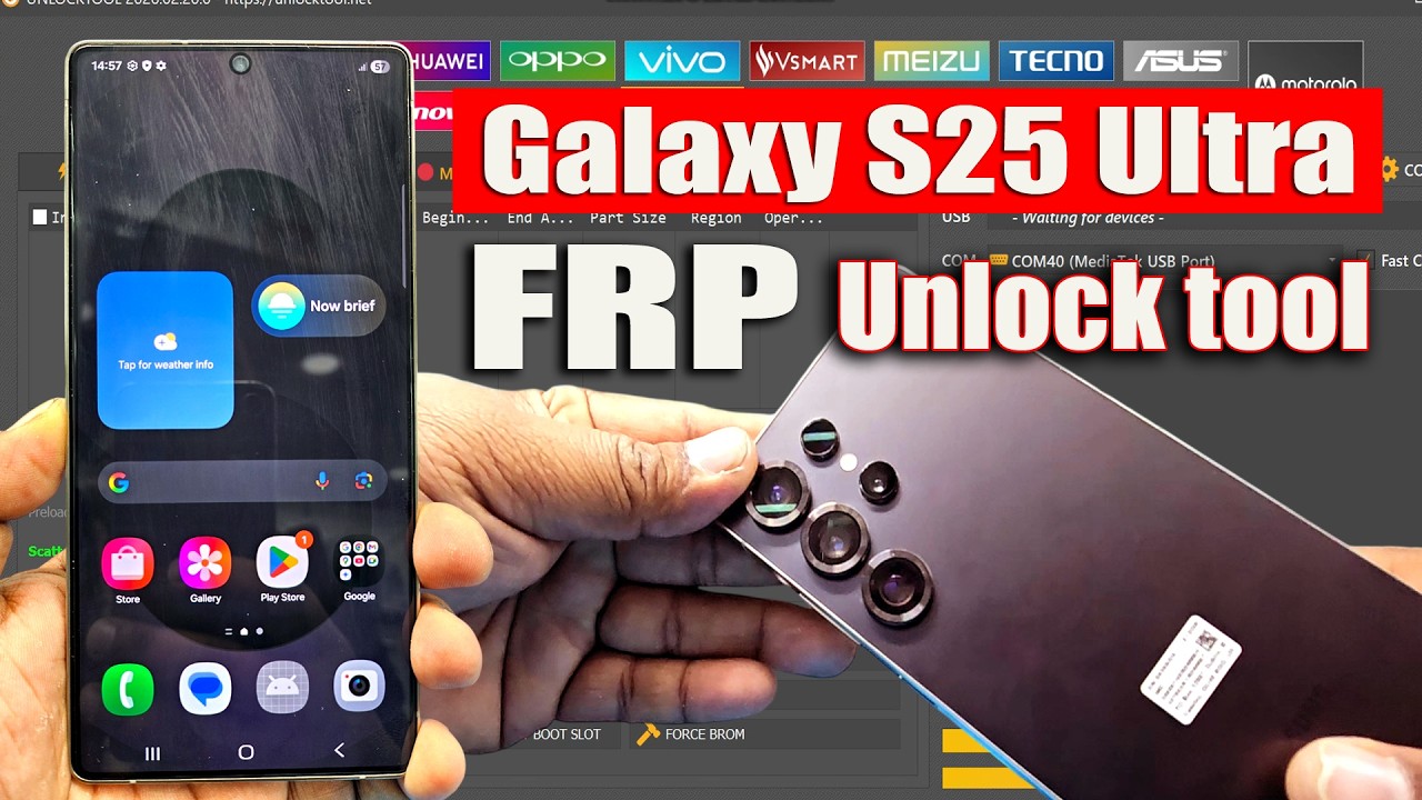 Samsung Galaxy S25 Ultra FRP Google Account Remove Unlock tool