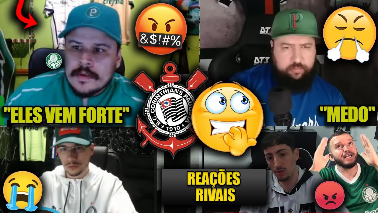 REA&Ccedil;&Otilde;ES dos RIVAIS com MEDO do CORINTHIANS em 2026 [REACT PALMEIRENSES, SANTISTAS]
