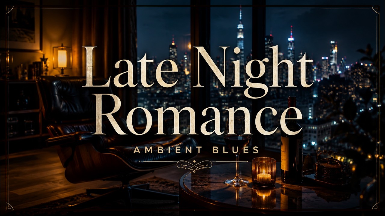 Late Night Romance || Romantic Ambient Blues [4K]
