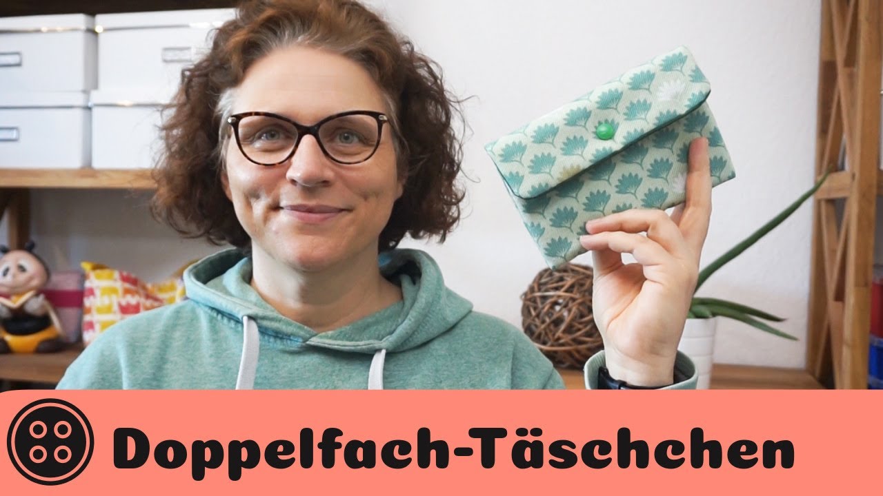 Doppelfachtäschchen nähen / Wallet / Handytasche / kostenloses Schnittmuster