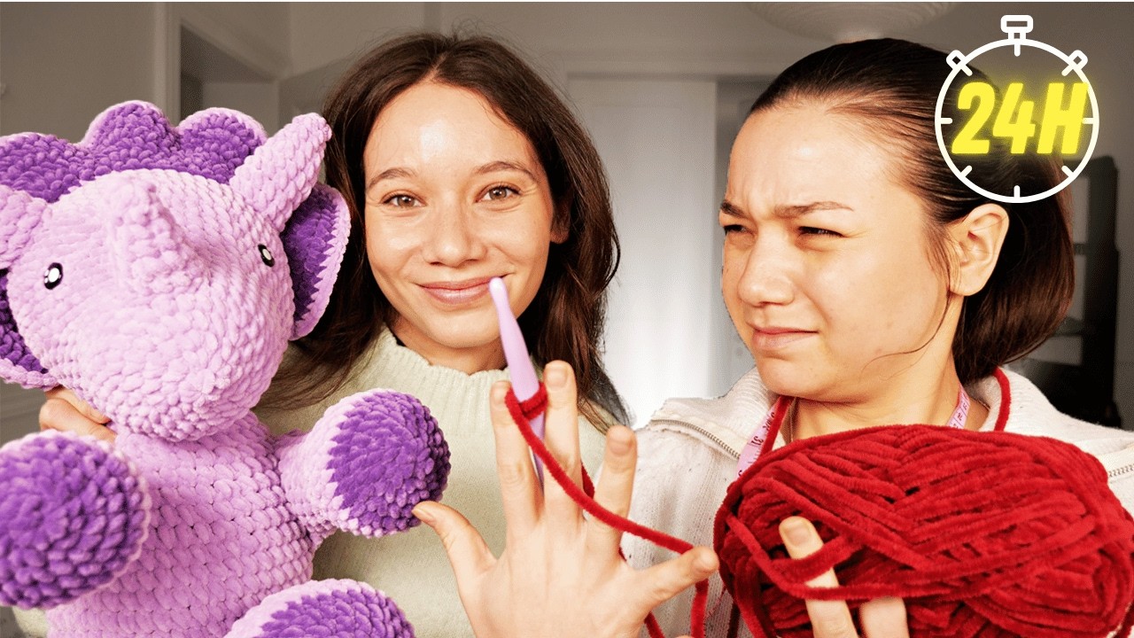 J’apprends le crochet à ma soeur pendant 24h