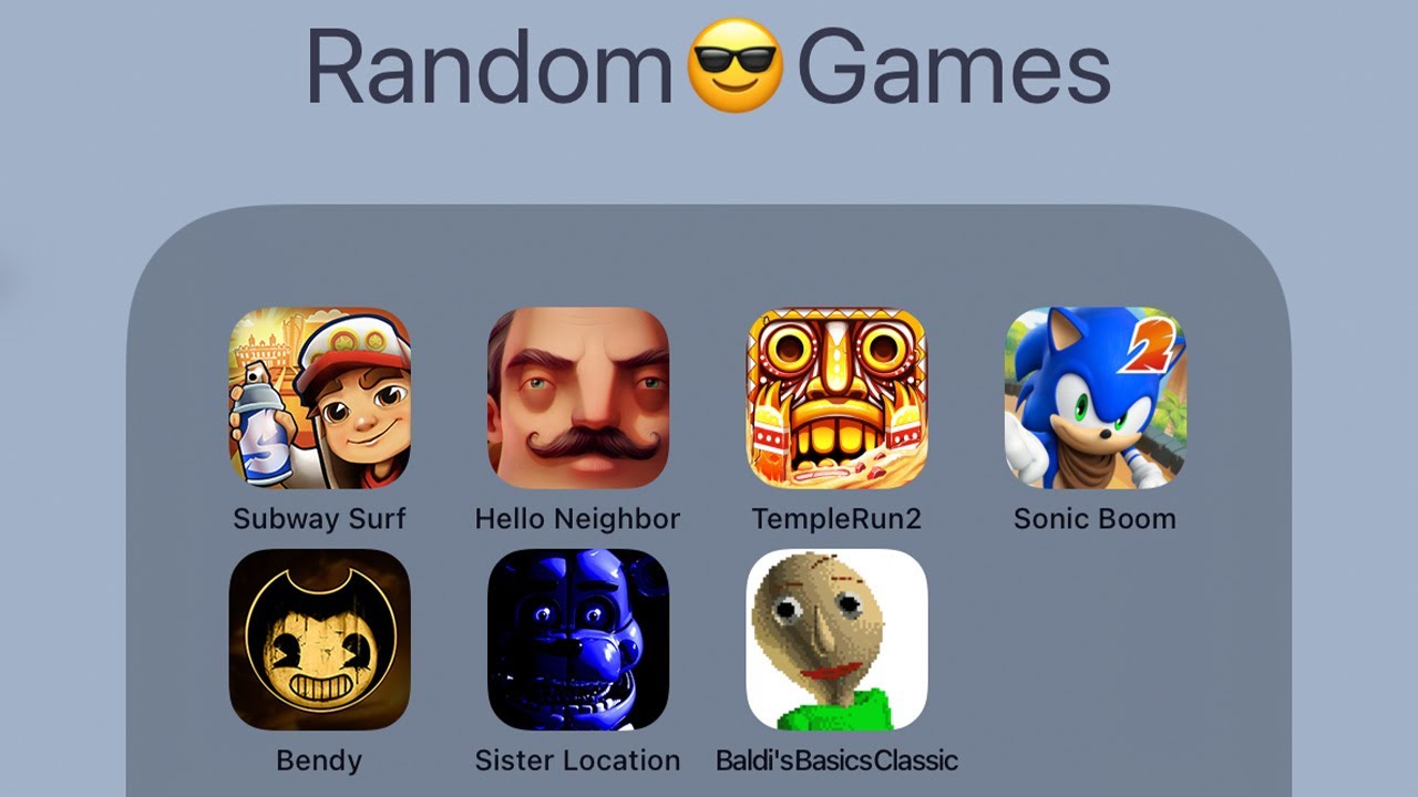 Appstore Games: Subway Surfers,Hello Neighbor.Temple Run 2 &Sonic Dash 2,FNaF 5 vs Baldis Basics Mod