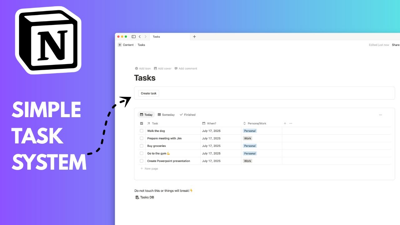 Build a Simple Task System in Notion (Step-by-Step)