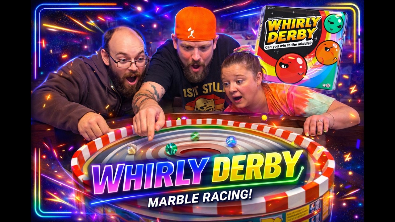 Game Night - Whirly Derby Showdown ⚽︎💨 | Marble Racing Mayhem on Game Night! #gamenight #racing
