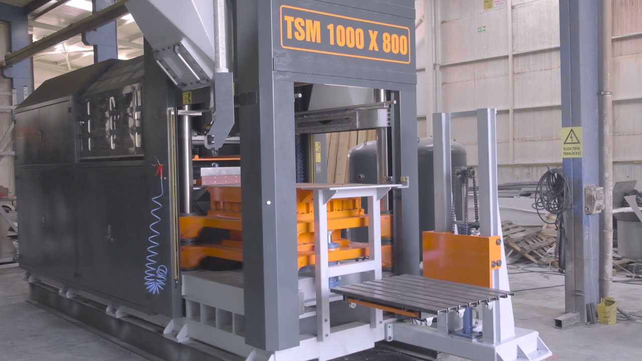 TSM TASARIM 1000-800 DERECESİZ OTOMATİK YAŞ KUM KALIPLAMA MAKİNESİ-DEGREE WET SAND MOLDING MACHINE