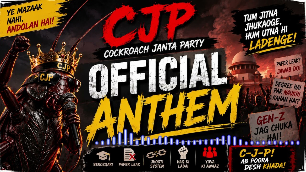COCKROACH JANTA PARTY ANTHEM: Mitaye Na Mite! 🔥 | CJP Official Rap Song | CJI Youth Remark