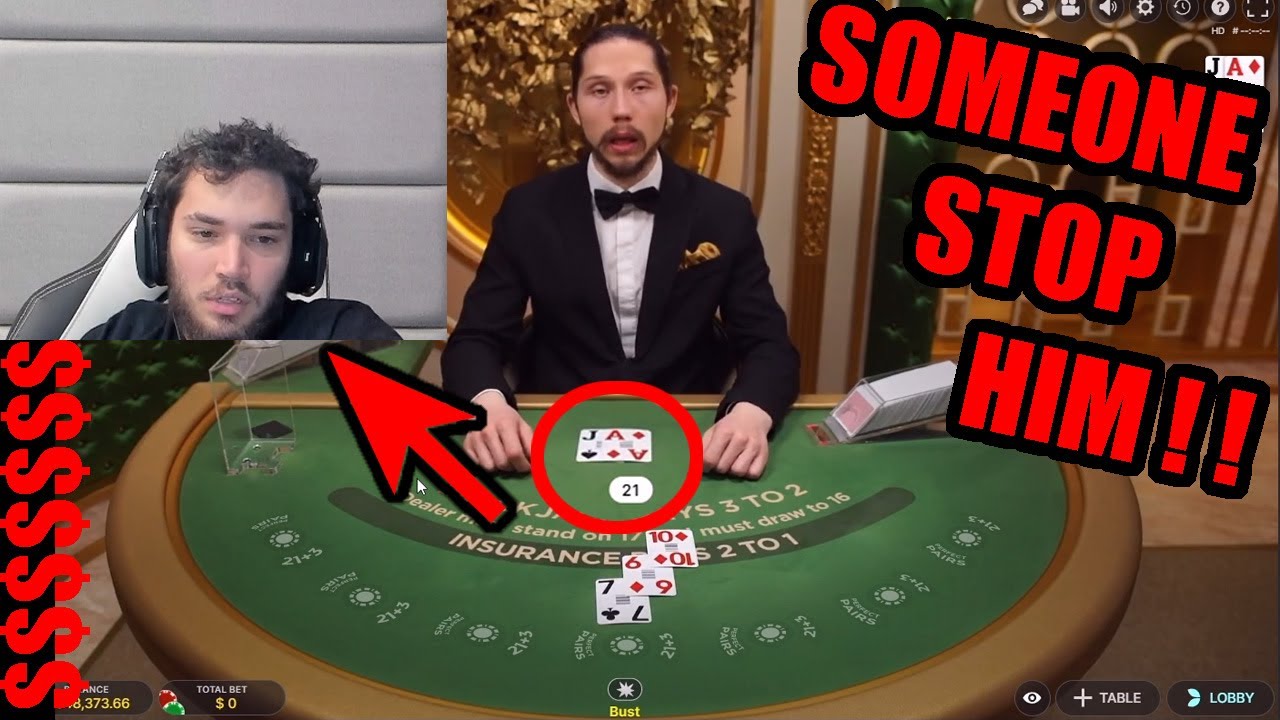 AdinRoss LOSES ALL His Money Gambling Blackjack