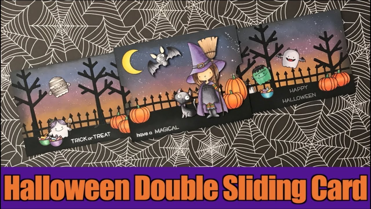 Doble Tarjeta Deslizante de Halloween