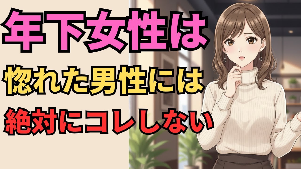 【99%しません】年下女性が惚れた年上男性には絶対にしないこと5選【マナの恋愛心理学】