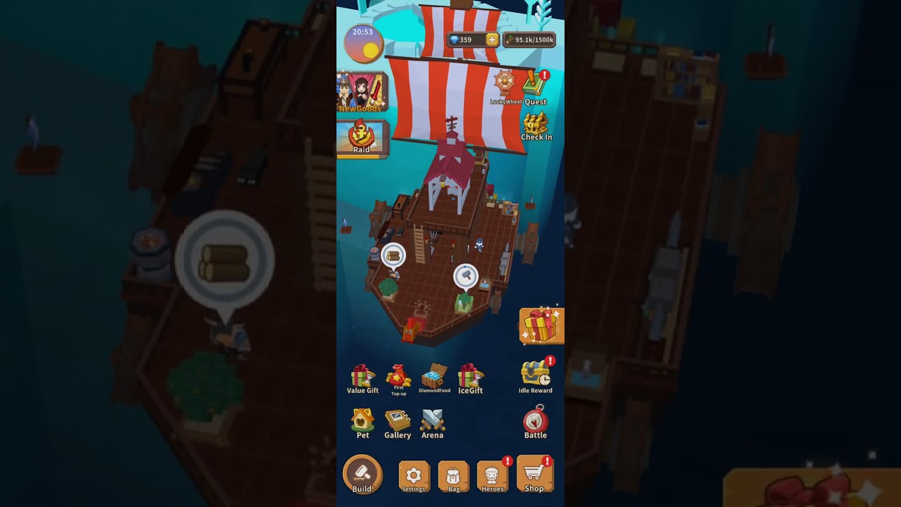 Update ship , equirement  and level heros | Part 20 #bingamefast