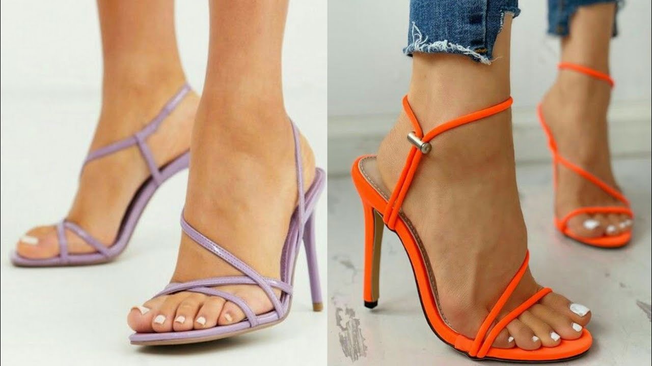 Trending formal open toe high heel sandals for ladies #2020