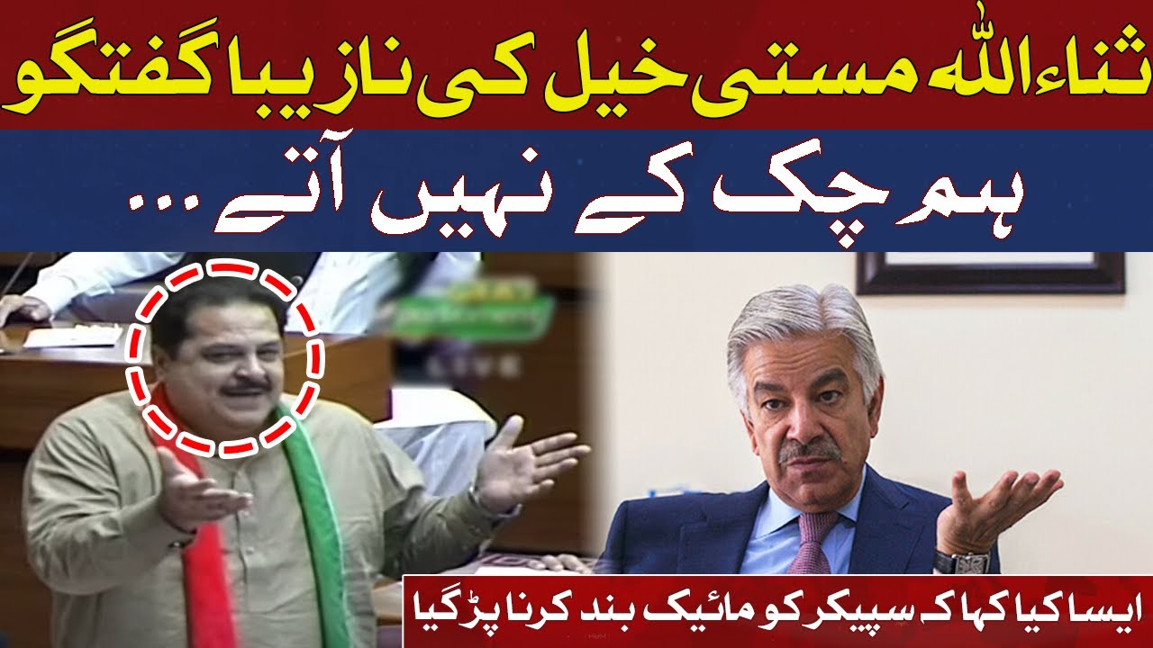 Nasty talk of Sanaullah Mastikhel | National Assembly | Hum News