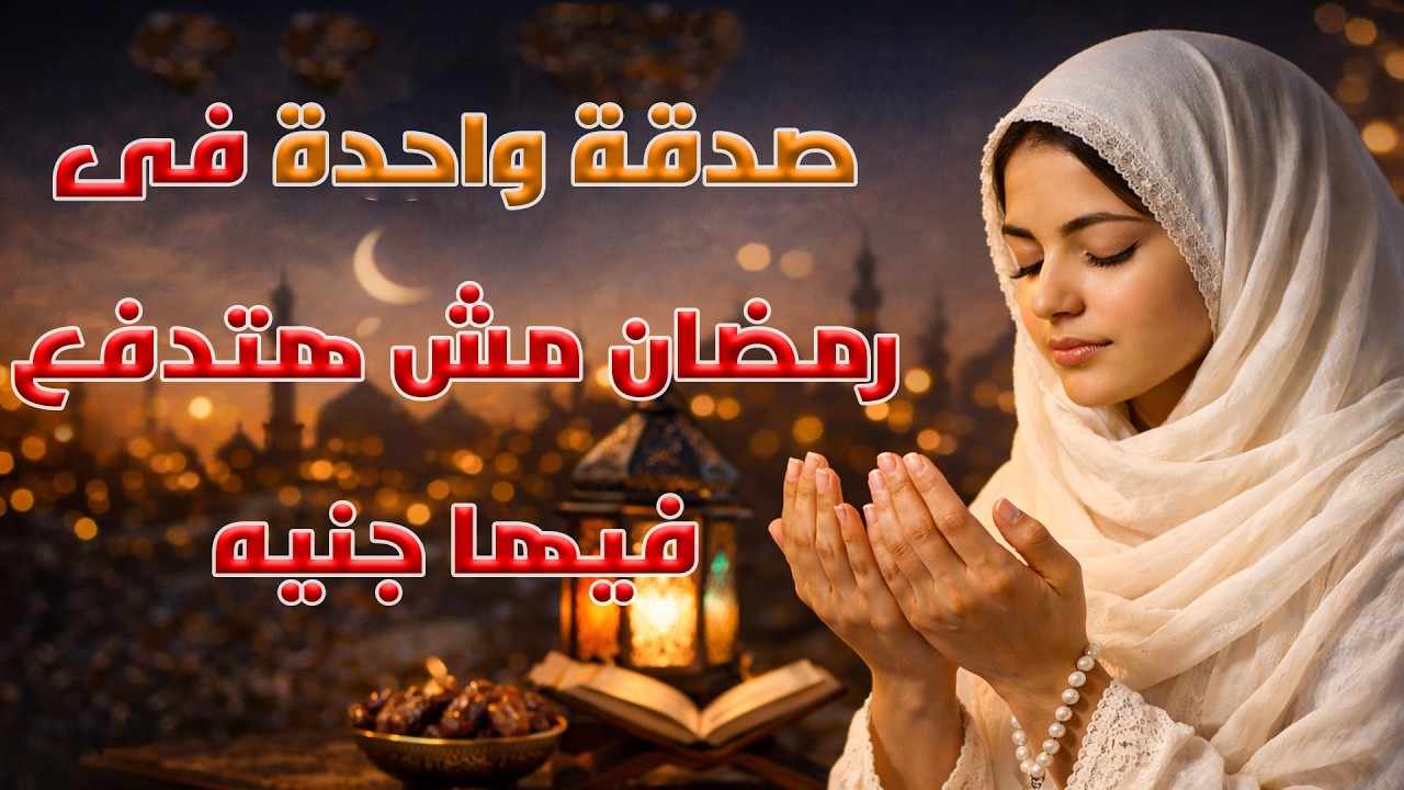 صدقة واحدة فى رمضان مش هتدفع فيها جنيه داوم عليها