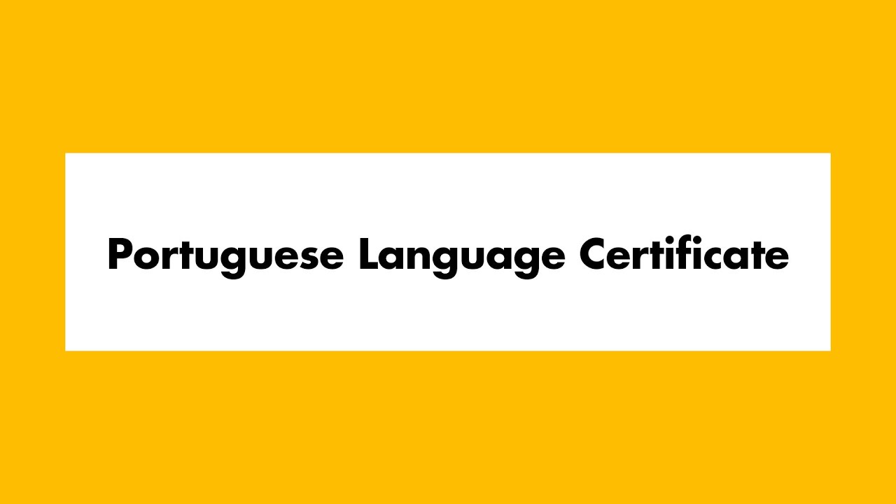 Portuguese Language Certificate | UWM School of Continuing Education