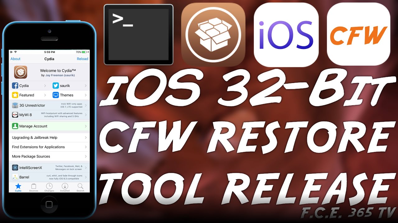 New iOS CFW Restore Tool (For Jailbreak / Setup Skip / Downgrade) RELEASED for 32-Bit