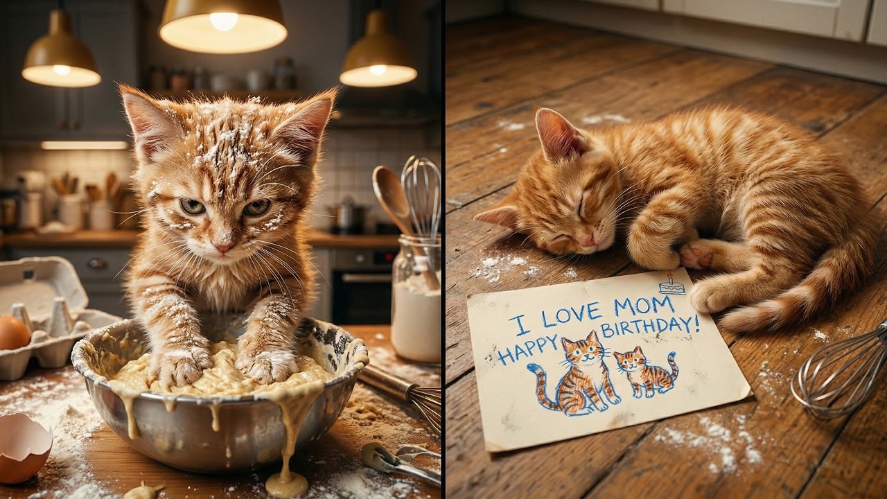 Ginger Kitten's Secret Birthday Surprise for Mom... 🧡