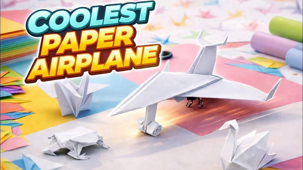 Make Coolest Paper Airplane ✈️ Easy Origami Tutorial | A4 Wonders