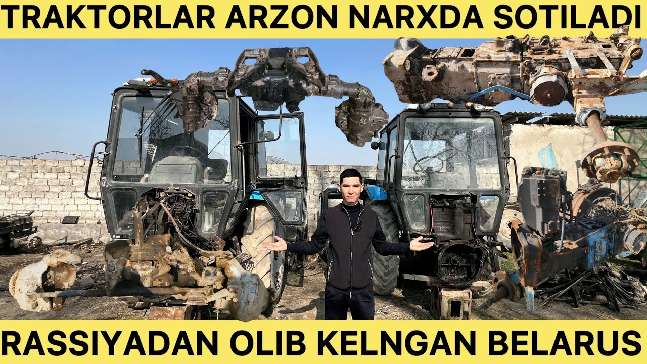 TRAKTORLAR ARZON NARXDA SOTILADI RASSIYADAN OLIB KELNGAN BELARUS 1025.2 BELARUS 82.1YIL.2026
