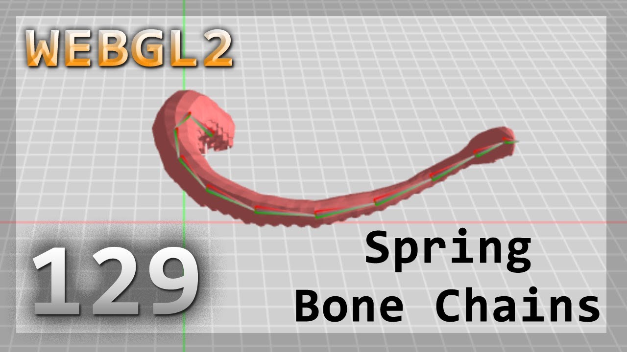 WebGL2 : 129 : Spring Bone Chain