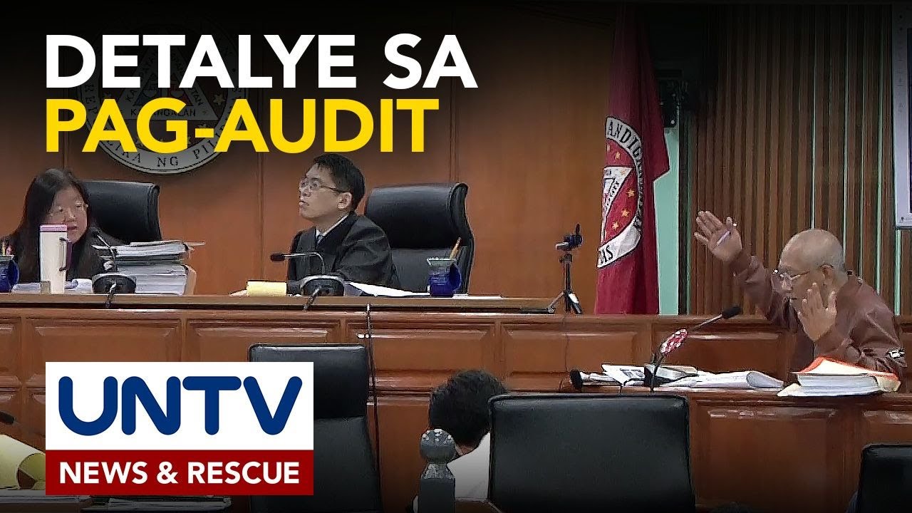 Sandiganbayan justices, ipinadetalye sa COA tech auditor ang ginawang audit sa Naujan project